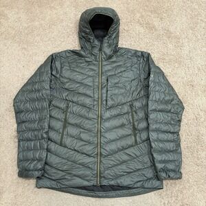 Mammut Broad Peak IN Hooded Jacket Men's XL Green Full Zip Puffer